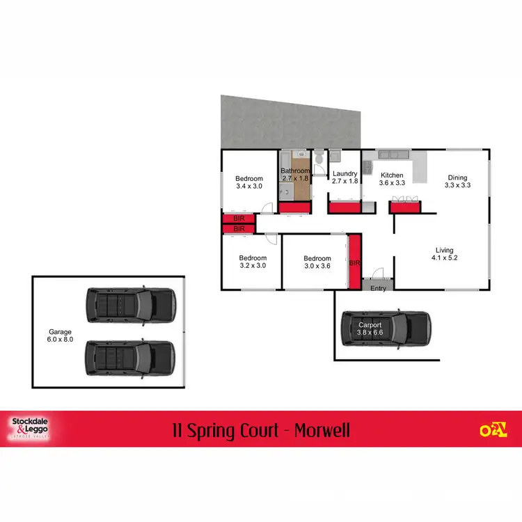 Floorplan of Homely house listing, 11 Spring Court, Morwell VIC 3840