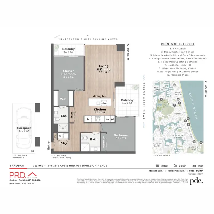 Floorplan of Homely unit listing, 35/1969-1971 Gold Coast Highway, Burleigh Heads QLD 4220