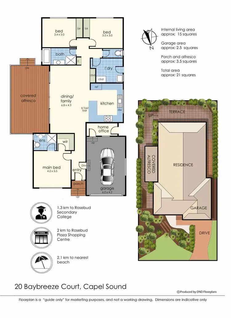 Floorplan of Homely house listing, 20 Baybreeze Court, Capel Sound VIC 3940