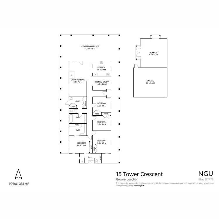 Floorplan of Homely house listing, 15 Tower Crescent, Gowrie Junction QLD 4352
