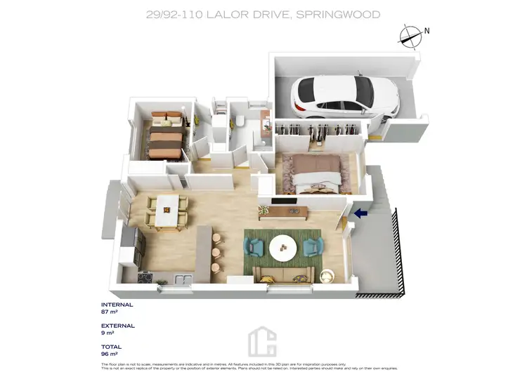 Floorplan of Homely villa listing, 29/92-110 Lalor Drive, Springwood NSW 2777