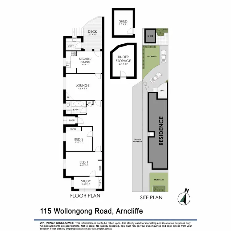 Floorplan of Homely house listing, 115 Wollongong Road, Arncliffe NSW 2205
