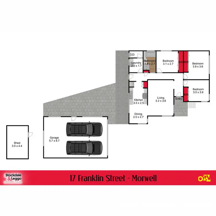 Floorplan of Homely house listing, 17 Franklin Street, Morwell VIC 3840