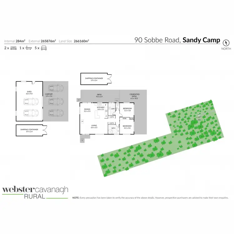 Floorplan of Homely rural property listing, 90 Sobbe Road, Sandy Camp QLD 4361