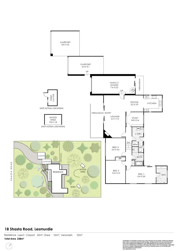 Floorplan of Homely house listing, 18 Shasta Road, Lesmurdie WA 6076
