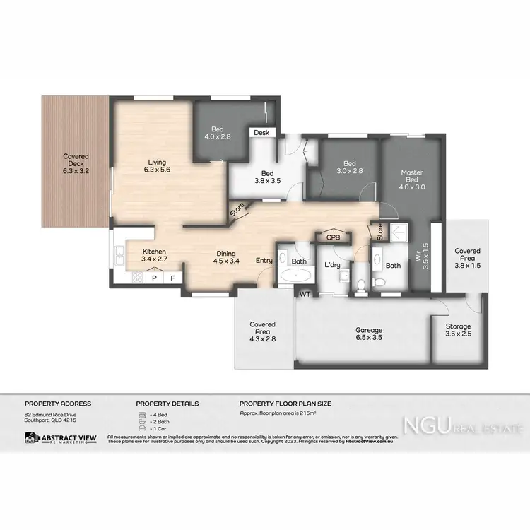 Floorplan of Homely house listing, 82 Edmund Rice Drive, Southport QLD 4215