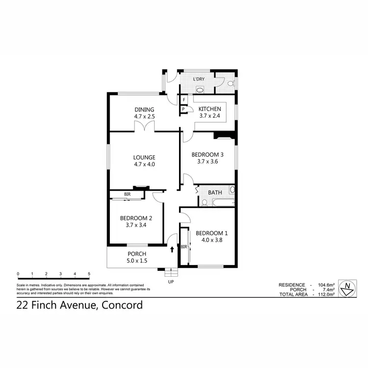 Floorplan of Homely house listing, 22 Finch Avenue, Concord NSW 2137