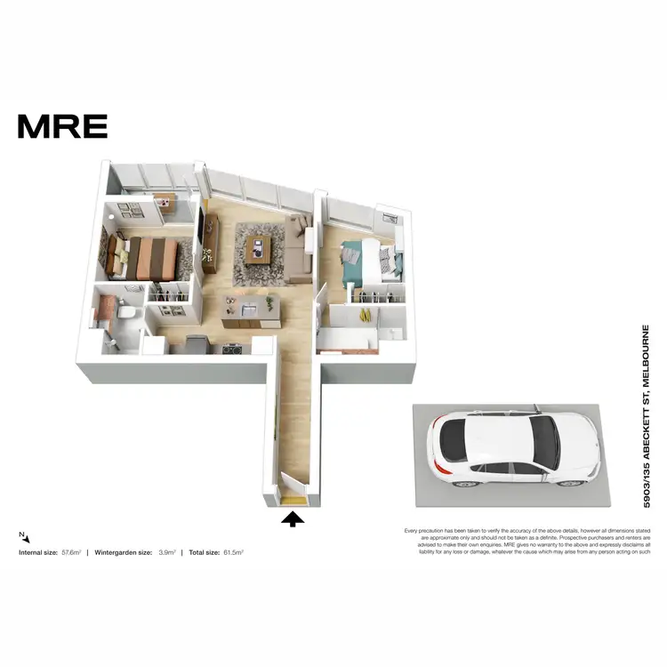 Floorplan of Homely apartment listing, 5903/135 Abeckett Street, Melbourne VIC 3000