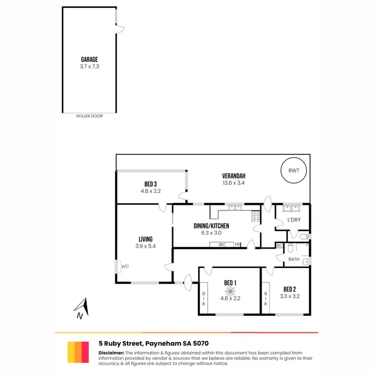 Floorplan of Homely house listing, 5 Ruby Street, Payneham SA 5070
