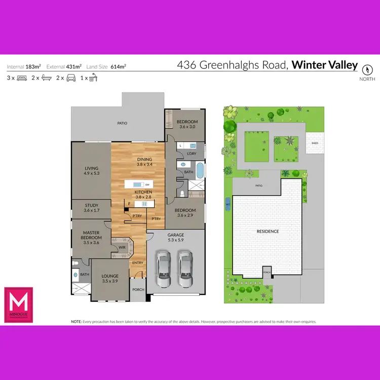 Floorplan of Homely house listing, 436 Greenhalghs Road, Winter Valley VIC 3358