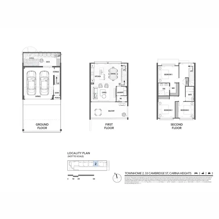 Floorplan of Homely townhouse listing, 2/33 Cambridge Street, Carina Heights QLD 4152