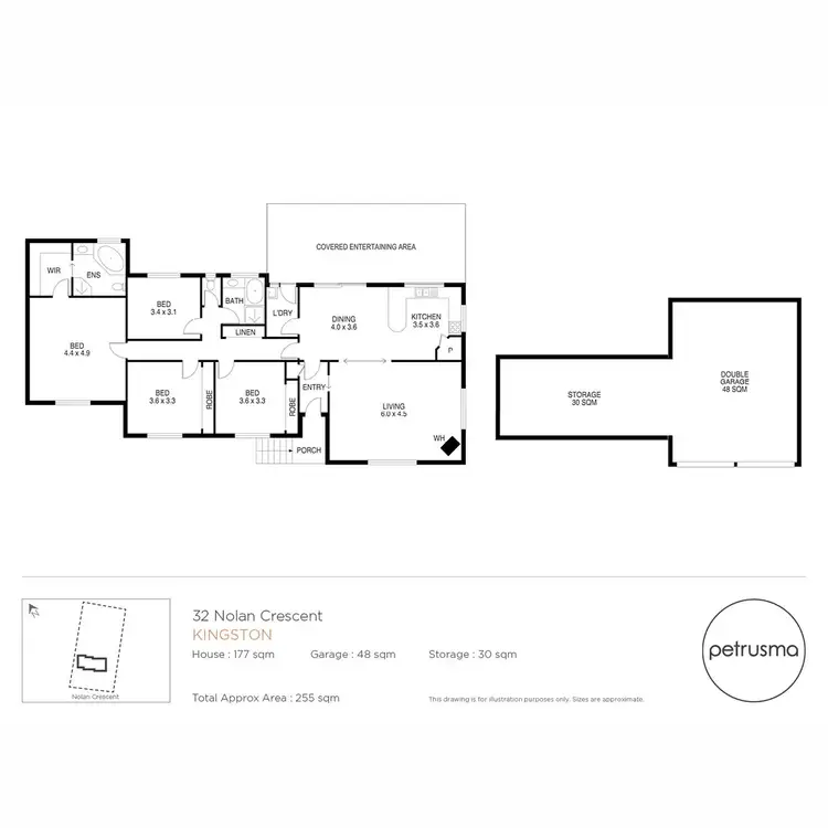 Floorplan of Homely house listing, 32 Nolan Crescent, Kingston TAS 7050