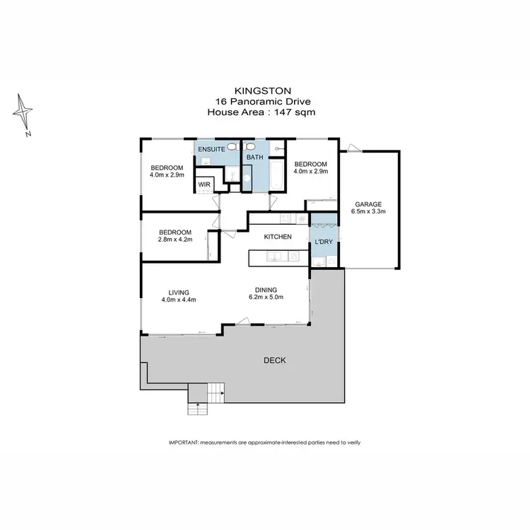 Floorplan of Homely house listing, 16 Panoramic Drive, Kingston TAS 7050