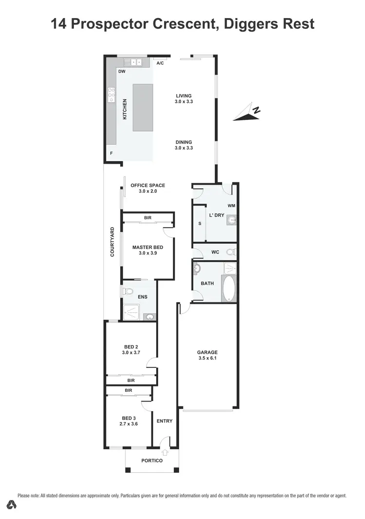 Floorplan of Homely house listing, 14 Prospector Crescent, Diggers Rest VIC 3427