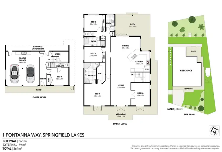 Floorplan of Homely house listing, 1 Fontanna Way, Springfield Lakes QLD 4300