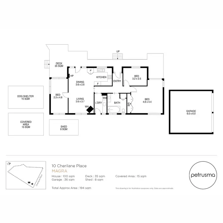 Floorplan of Homely house listing, 10 Cherilane Place, Magra TAS 7140