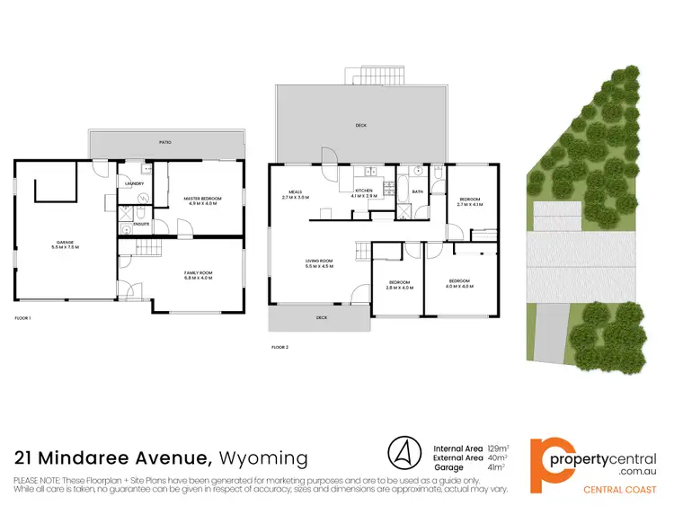 Floorplan of Homely house listing, 21 Mindaree Avenue, Wyoming NSW 2250