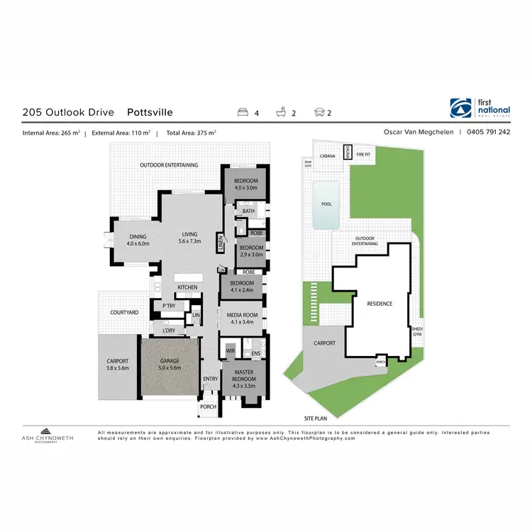 Floorplan of Homely house listing, 205 Overall Drive, Pottsville NSW 2489