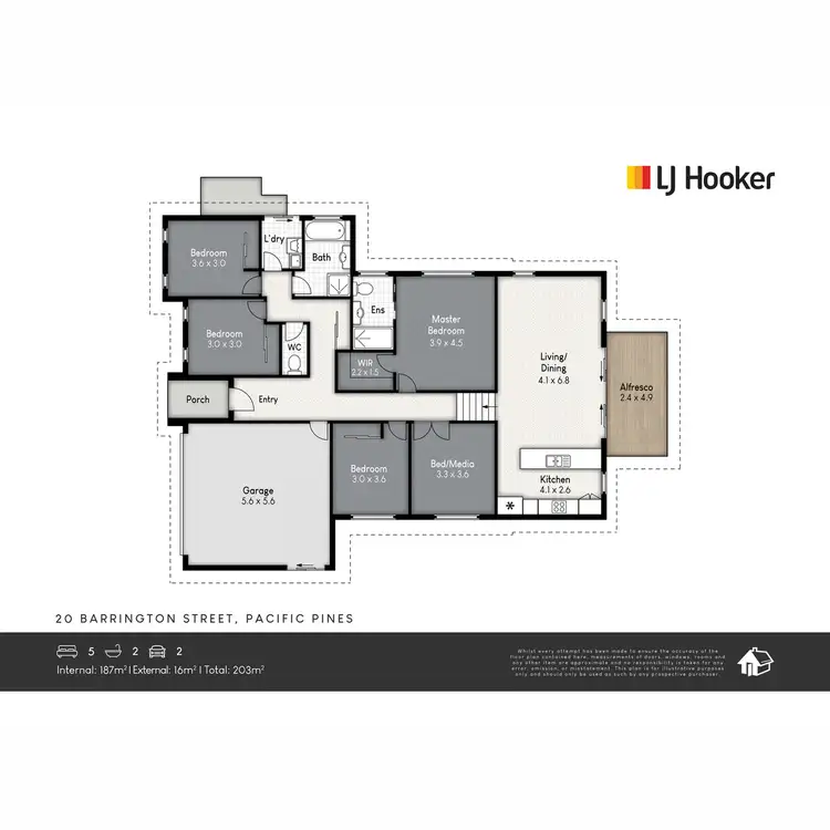 Floorplan of Homely house listing, 20 Barrington Street, Pacific Pines QLD 4211