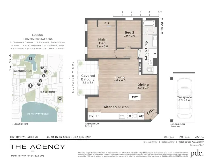 Floorplan of Homely apartment listing, 41/20 Dean Street, Claremont WA 6010