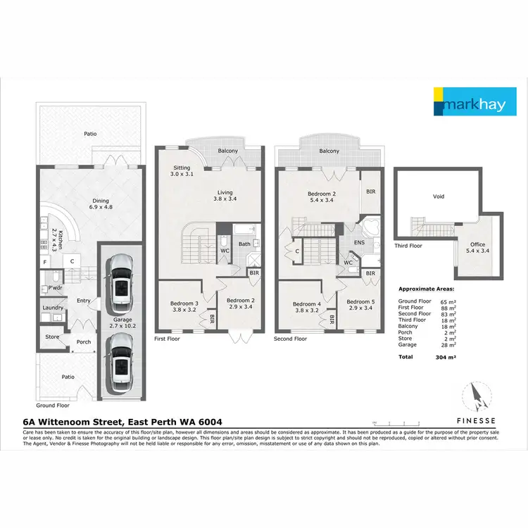 Floorplan of Homely house listing, 6A Wittenoom Street, East Perth WA 6004