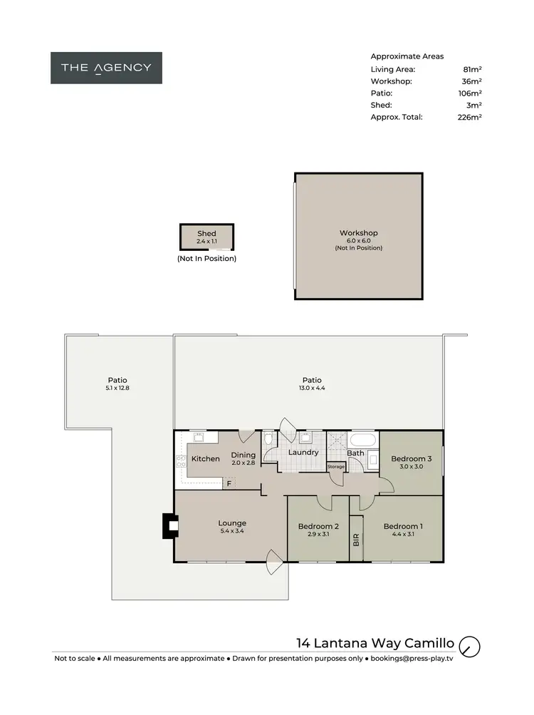 Floorplan of Homely house listing, 14 Lantana Way, Camillo WA 6111