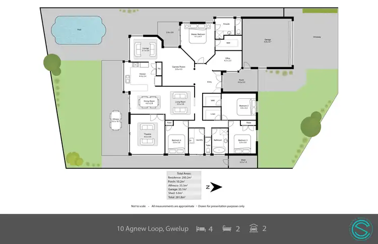 Floorplan of Homely house listing, 10 Agnew Loop, Gwelup WA 6018
