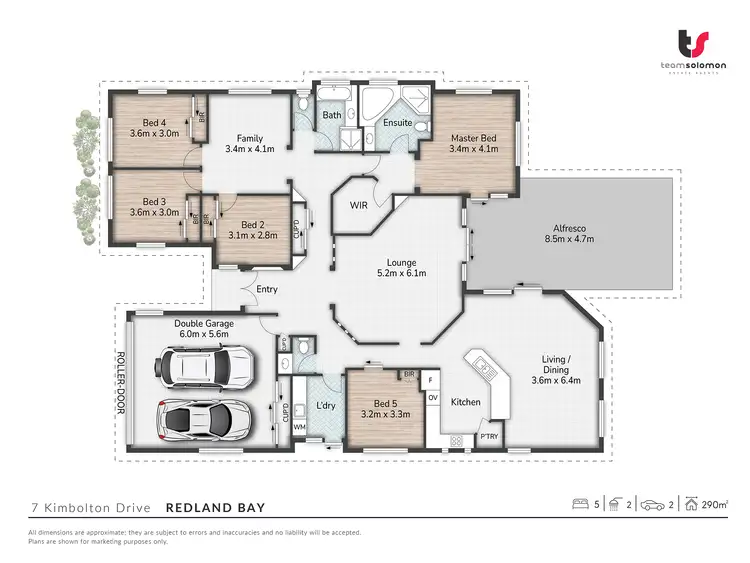 Floorplan of Homely house listing, 7 Kimbolton Drive, Redland Bay QLD 4165