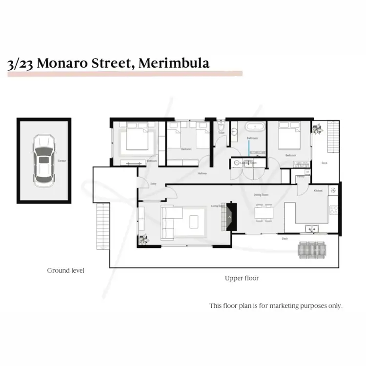 Floorplan of Homely unit listing, 3/23 Monaro Street, Merimbula NSW 2548
