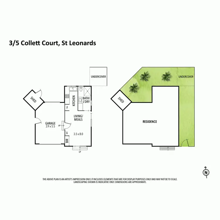 Floorplan of Homely unit listing, Unit 3/5 Collett Court, St Leonards VIC 3223