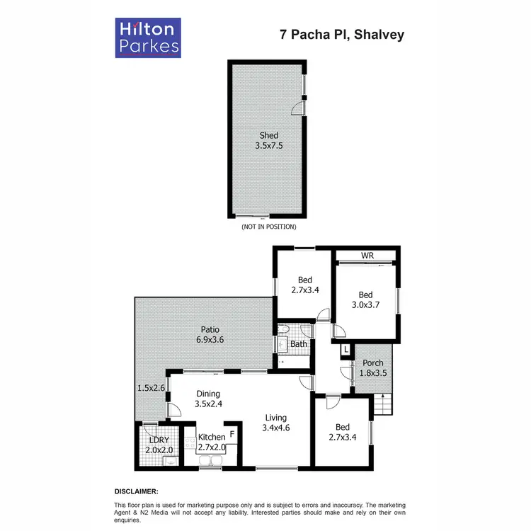 Floorplan of Homely house listing, 7 Pacha Place, Shalvey NSW 2770