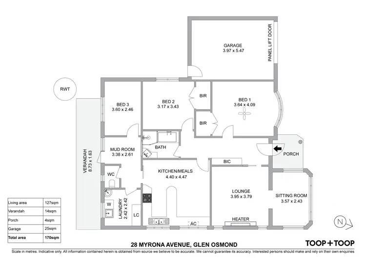 Floorplan of Homely house listing, 28 Myrona Avenue, Glen Osmond SA 5064