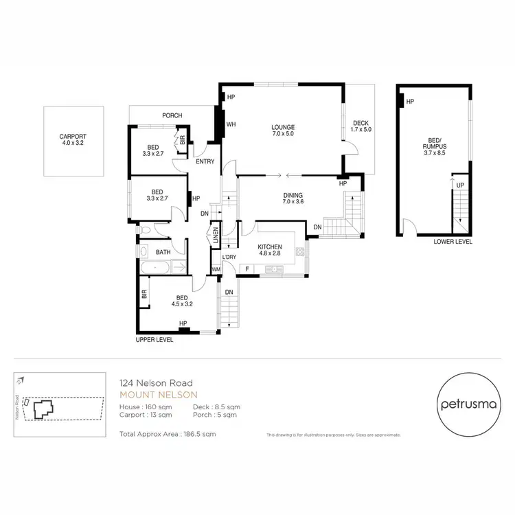 Floorplan of Homely house listing, 124 Nelson Road, Mount Nelson TAS 7007