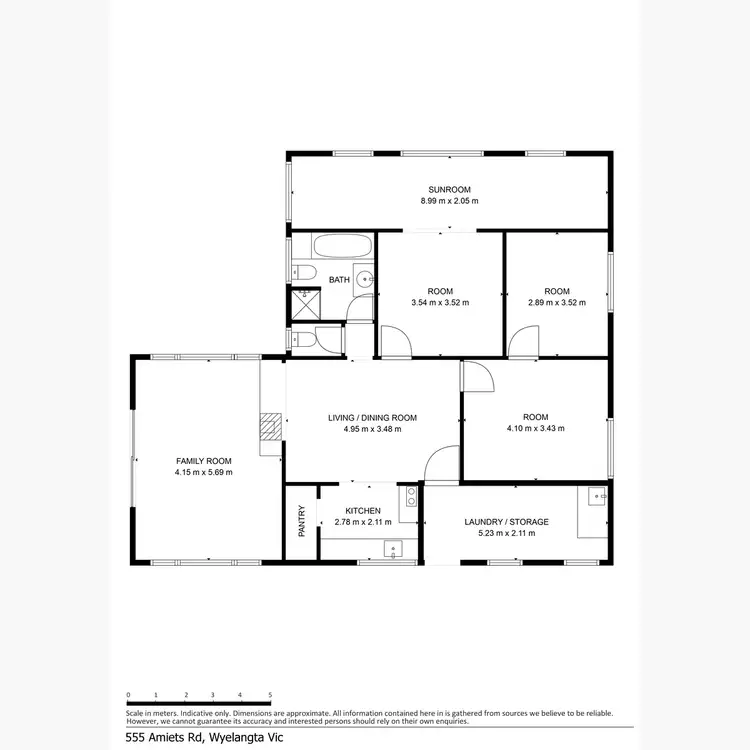 Floorplan of Homely rural property listing, 555 Amiets Road, Wyelangta VIC 3237