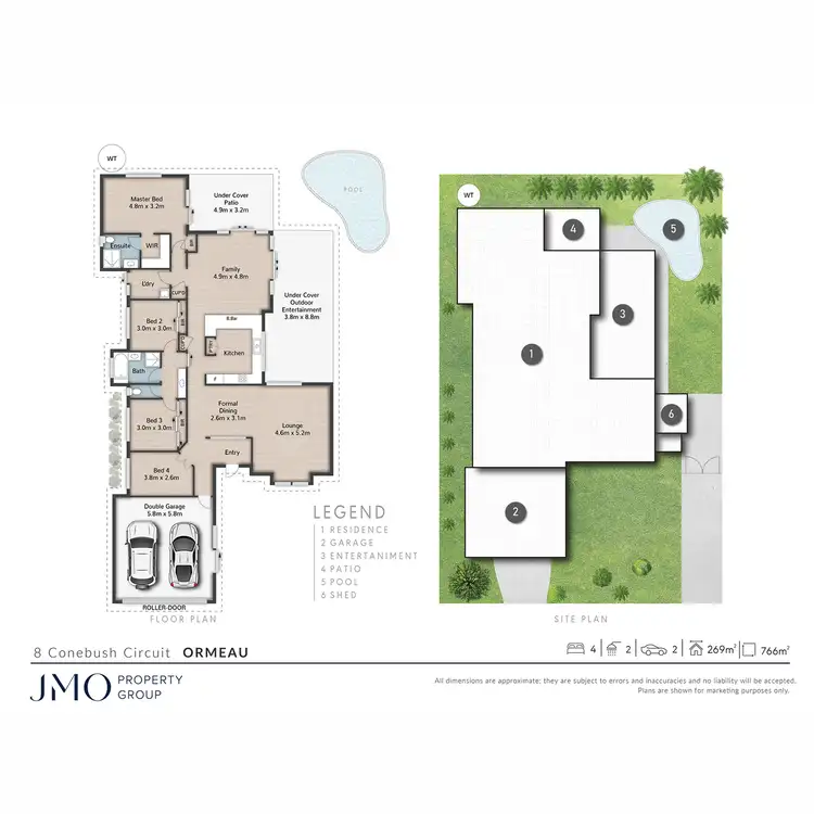 Floorplan of Homely house listing, 8 Conebush Circuit, Ormeau QLD 4208