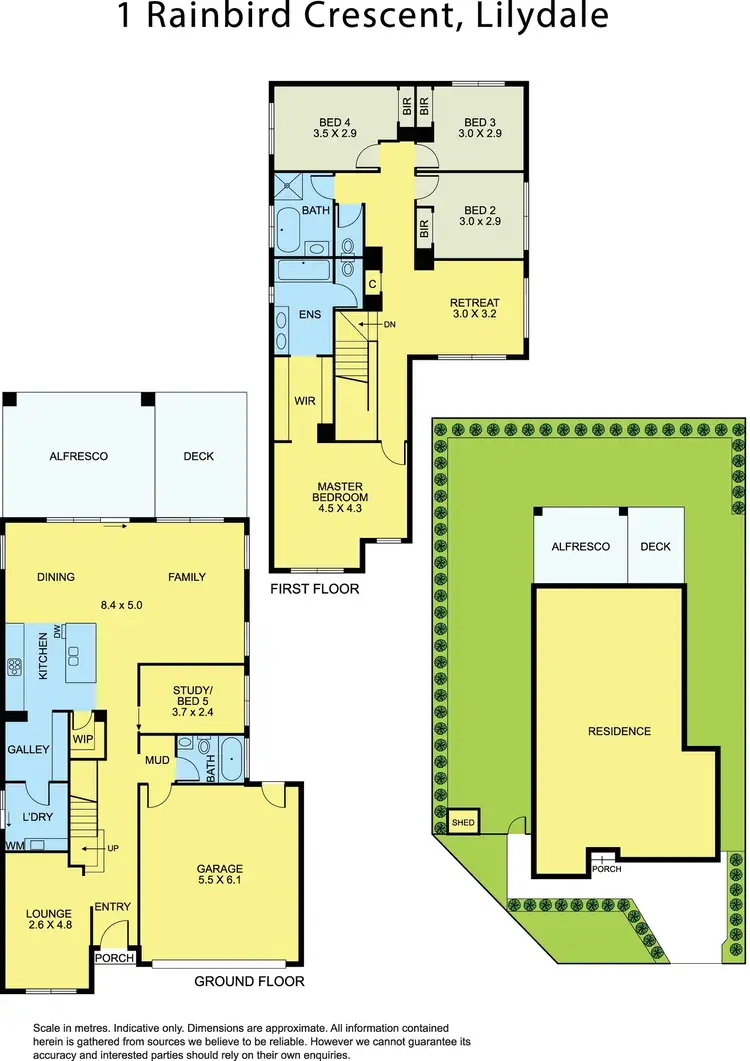 Floorplan of Homely house listing, 1 Rainbird Crescent, Lilydale VIC 3140