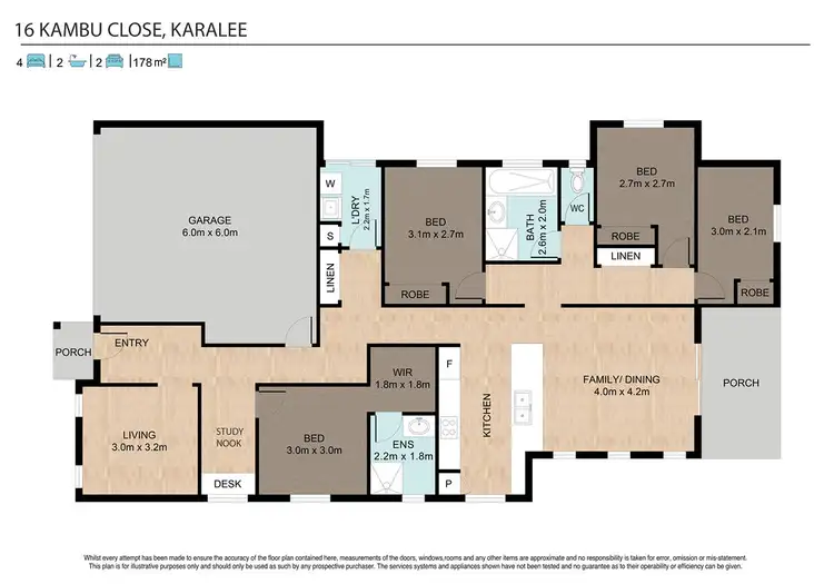 Floorplan of Homely house listing, 16 Kambu Close, Karalee QLD 4306
