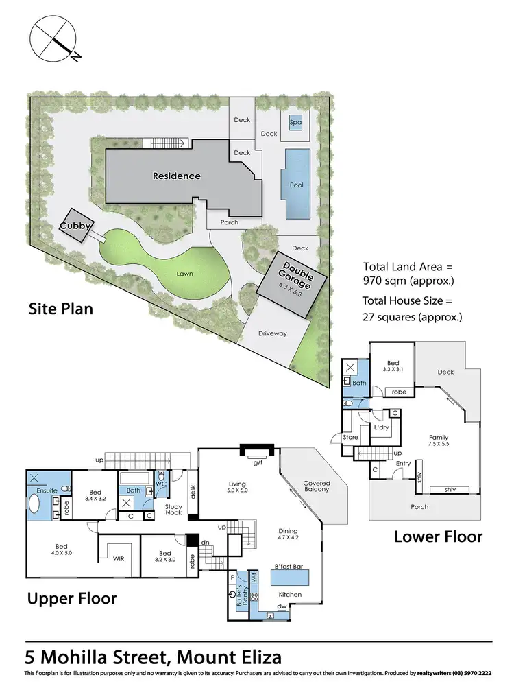 Floorplan of Homely house listing, 5 Mohilla Street, Mount Eliza VIC 3930