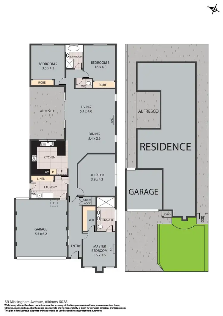 Floorplan of Homely house listing, 59 Missingham Avenue, Alkimos WA 6038