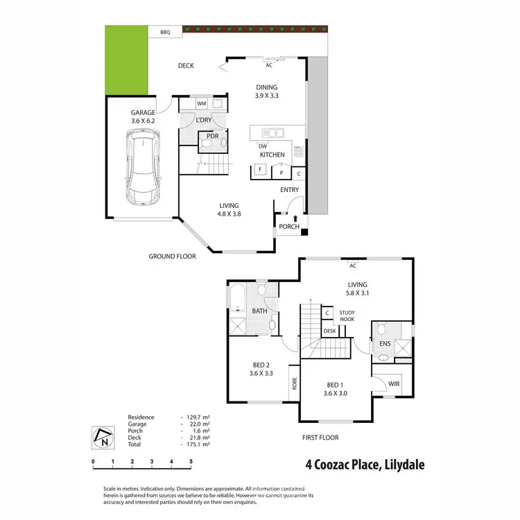 Floorplan of Homely townhouse listing, 4 Coozac Place, Lilydale VIC 3140
