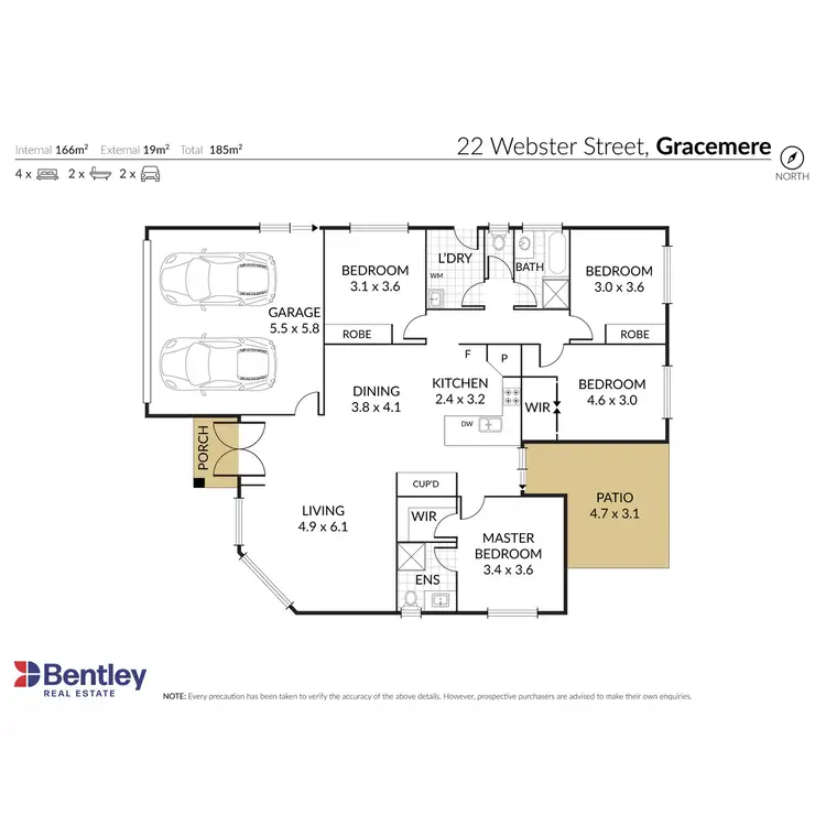 Floorplan of Homely house listing, 22 Webster Street, Gracemere QLD 4702