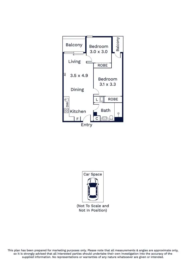 Floorplan of Homely apartment listing, 106/67 Galada Avenue, Parkville VIC 3052