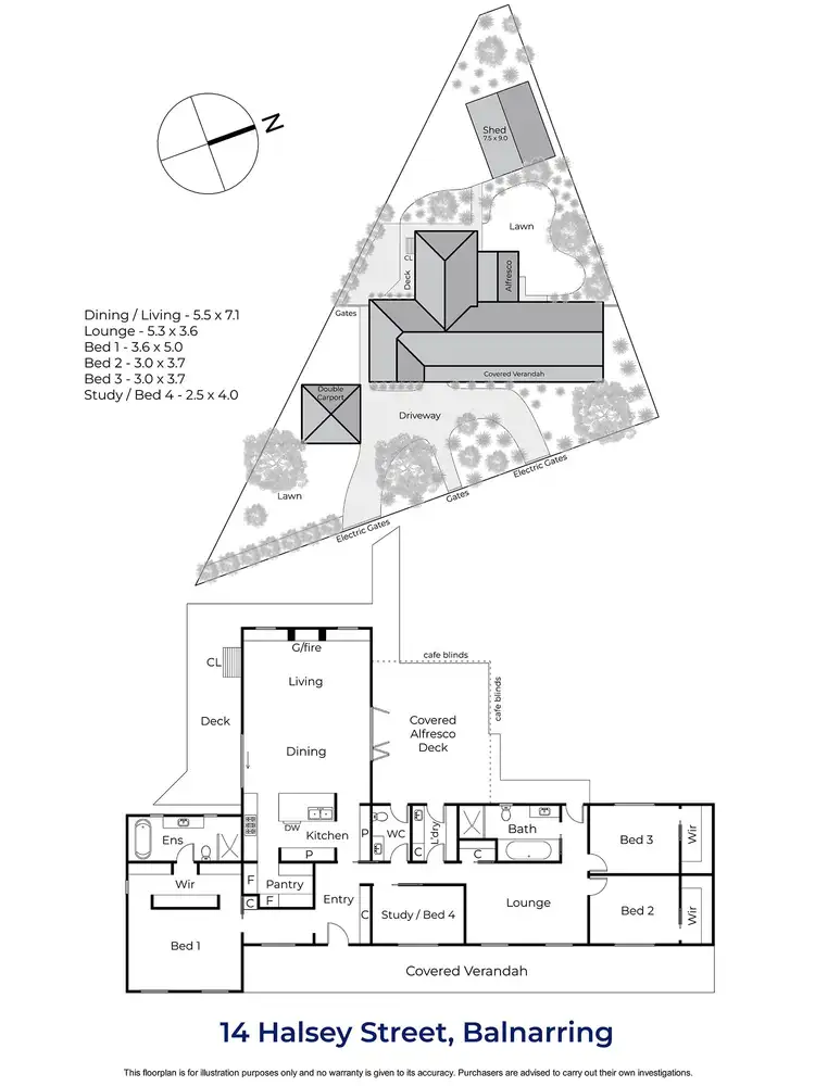 Floorplan of Homely house listing, 14 Halsey Street, Balnarring VIC 3926