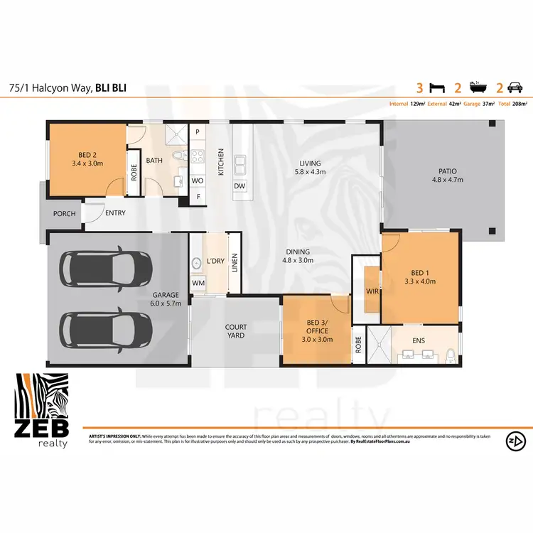 Floorplan of Homely house listing, 75/1 Halcyon Way, Bli Bli QLD 4560