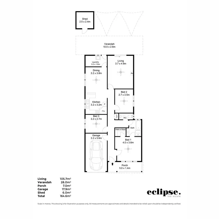 Floorplan of Homely house listing, 14 Rivett Place, Pooraka SA 5095