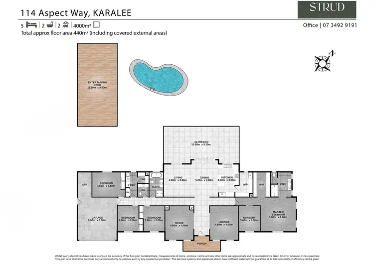 Floorplan of Homely house listing, 114 Aspect Way, Karalee QLD 4306