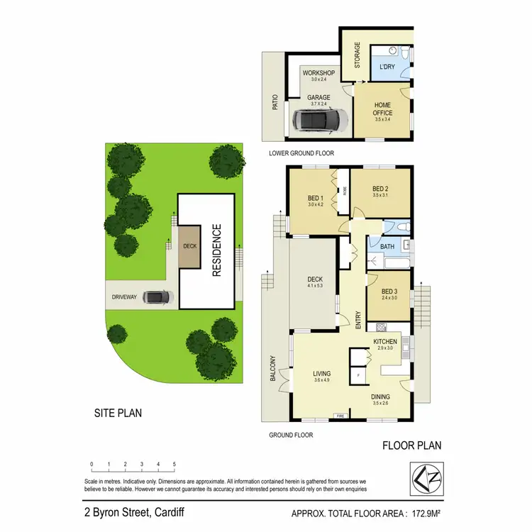 Floorplan of Homely house listing, 2 Byron Street, Cardiff NSW 2285