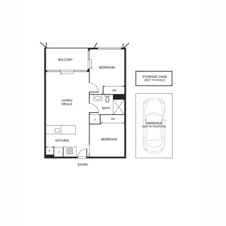 Floorplan of Homely apartment listing, 505/107 Cambridge Street, Collingwood VIC 3066