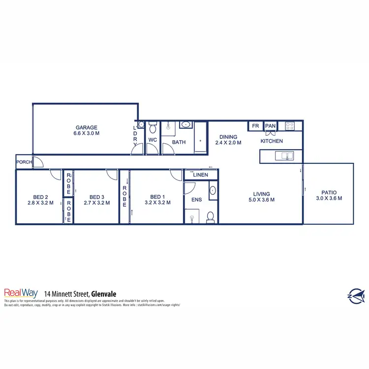Floorplan of Homely house listing, 14 Minnett Street, Glenvale QLD 4350