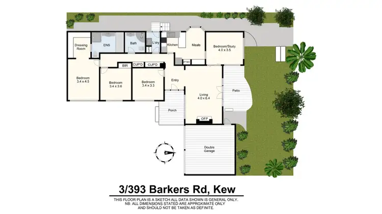 Floorplan of Homely house listing, 3/393 Barkers Road, Kew VIC 3101